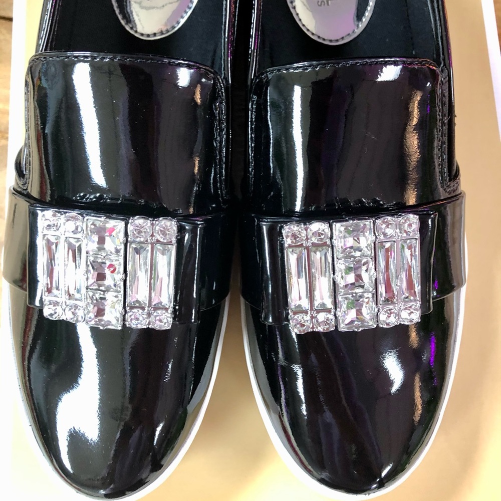 Michael Kors Michelle Patent Slip On With Bling